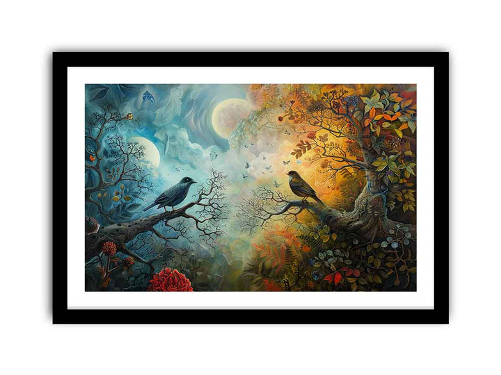 Love Bird Art framed Print