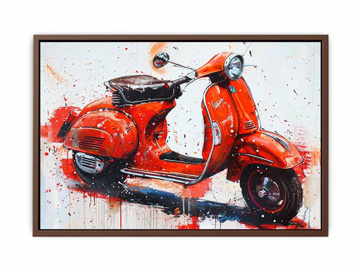 Vespa  Scooter Painting