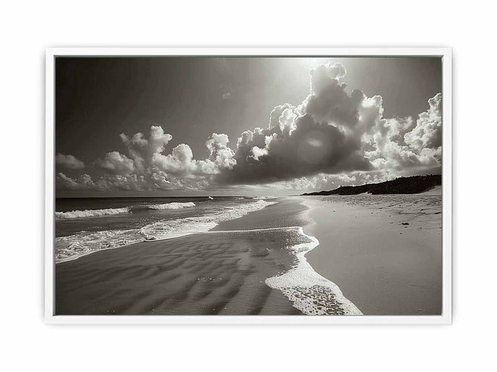 Black & White Beach Painting