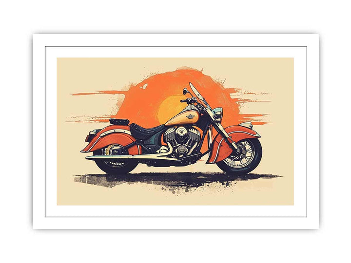 Indian Motorcycle Art framed Print