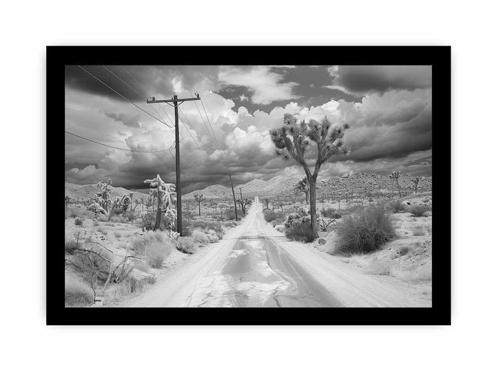 Tree Road framed Print