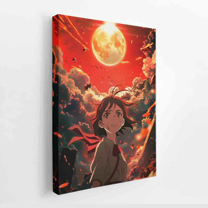 Anime Girl  Art 3 canvas Print