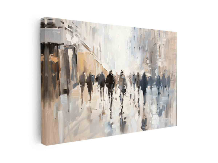 Walking in Paris Art canvas Print