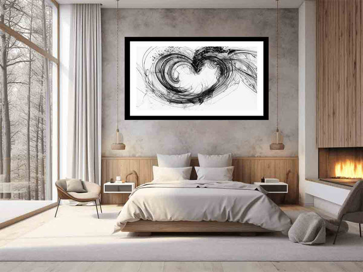 Abstract heart Art  Print