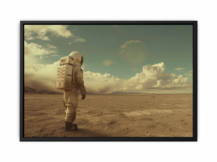 Astronaut Walk Art canvas Print