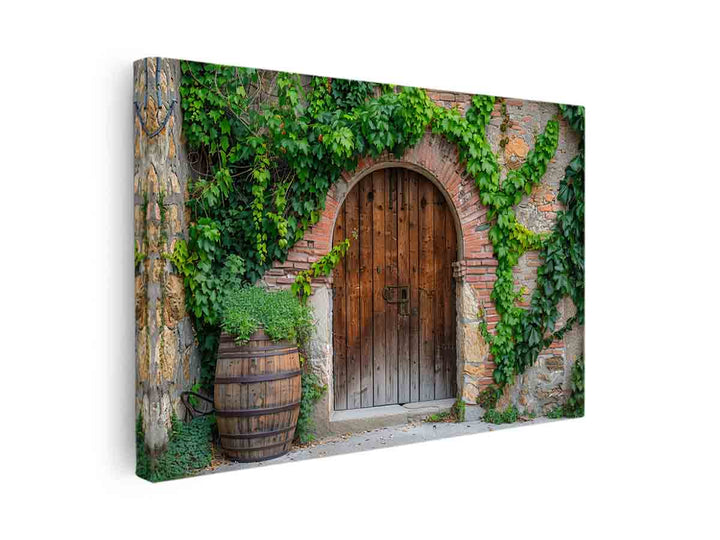 Wooden Door Art canvas Print