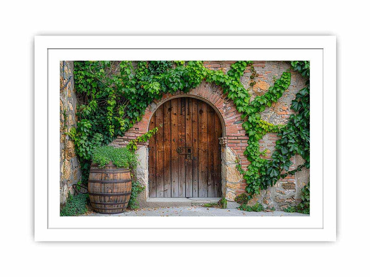 Wooden Door Art framed Print