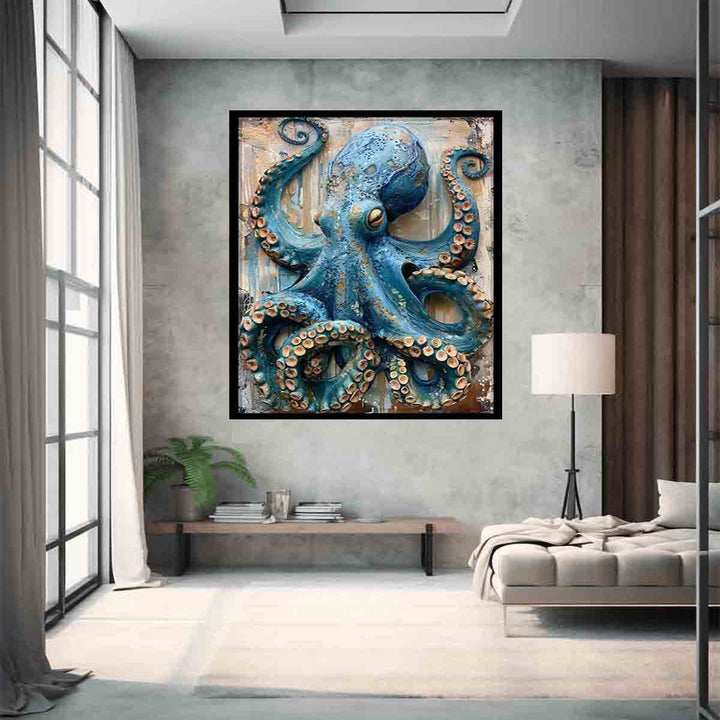 BlueOctopus Art Print