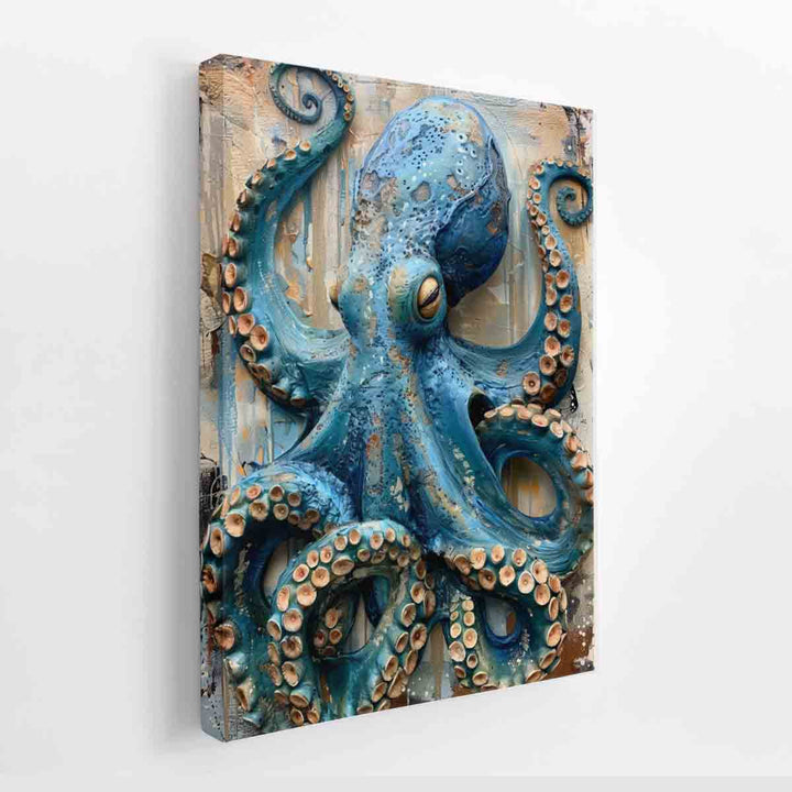 BlueOctopus Art  canvas Print