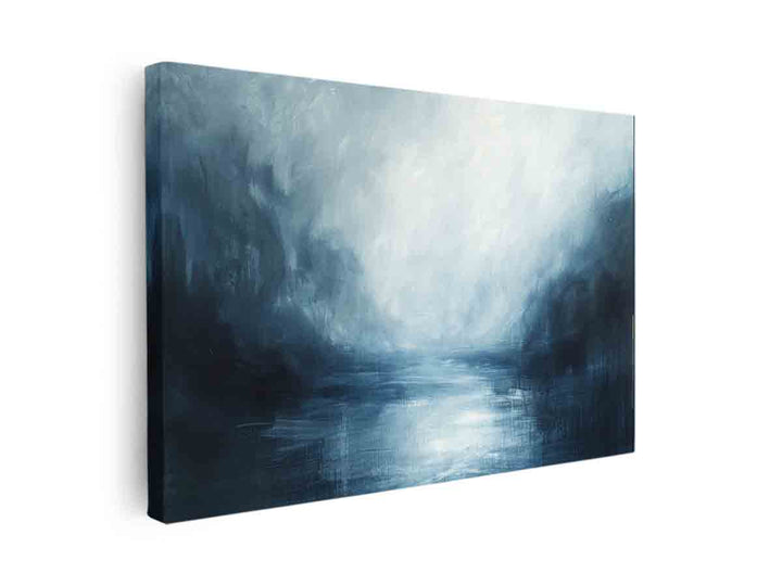 Abstract Blue river canvas Print