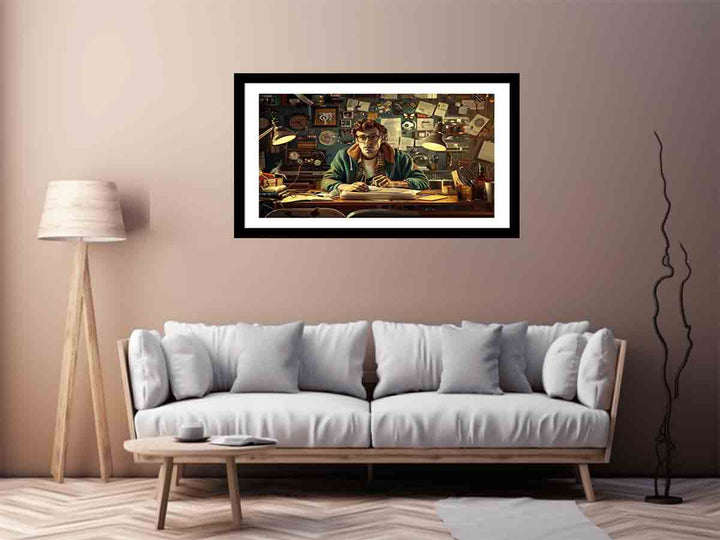 Genius at Work  Art Print