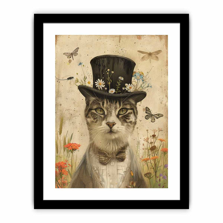 Cat Art framed Print