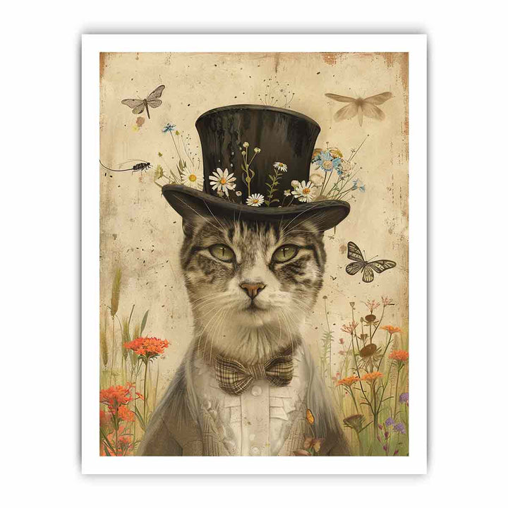 Cat Art framed Print