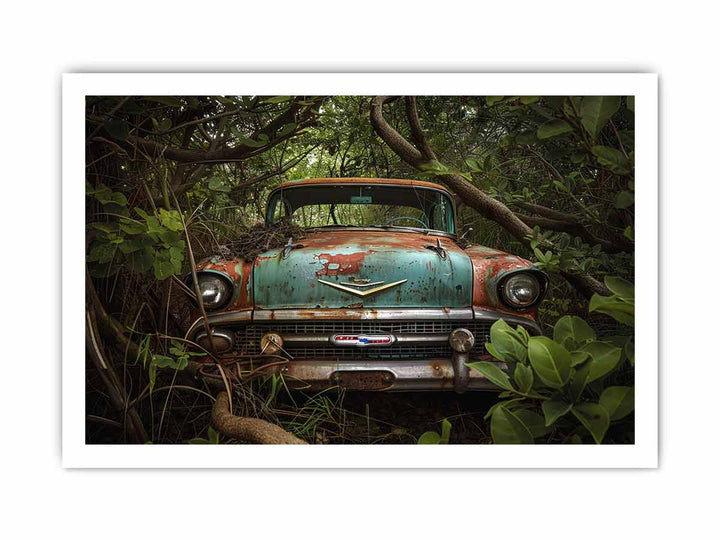 Vinatge car Art framed Print