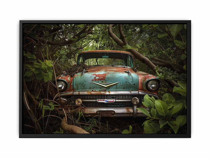 Vinatge car Art canvas Print