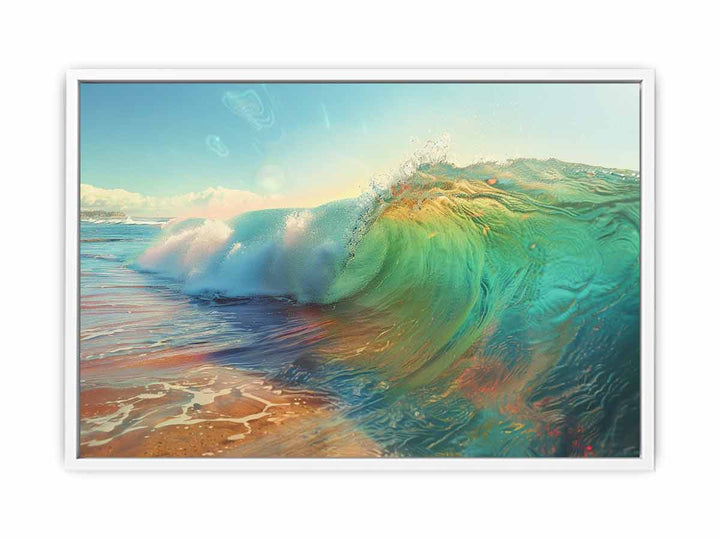 Rainbow Surf Art Painting