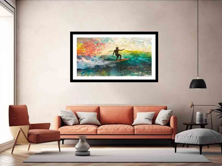 RainbowSurf Art Print