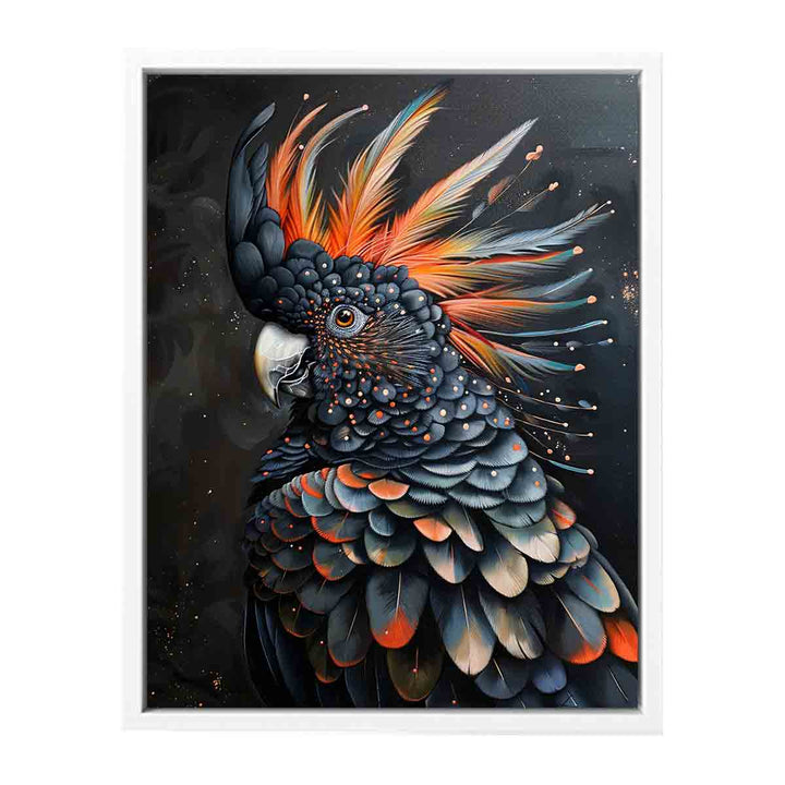 Cockatoo Black Art  Painting