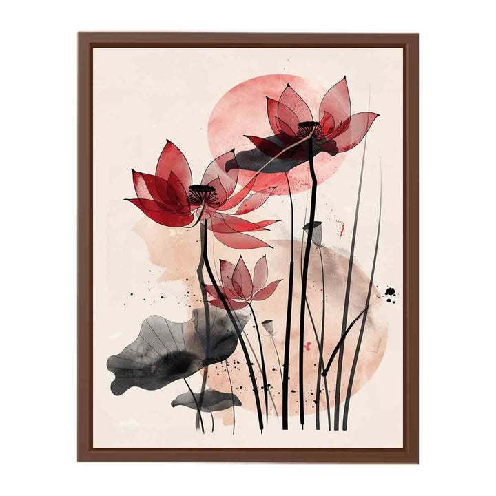 Modern Lotus  Art Painting