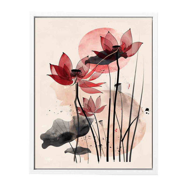 Modern Lotus  Art Painting