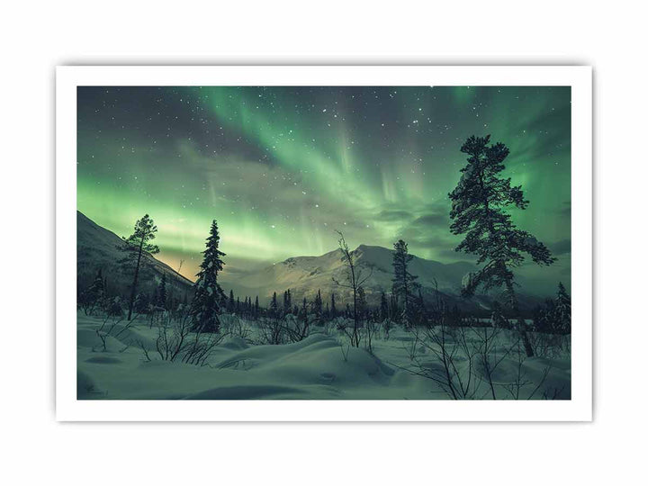 Northern Lights  Art framed Print