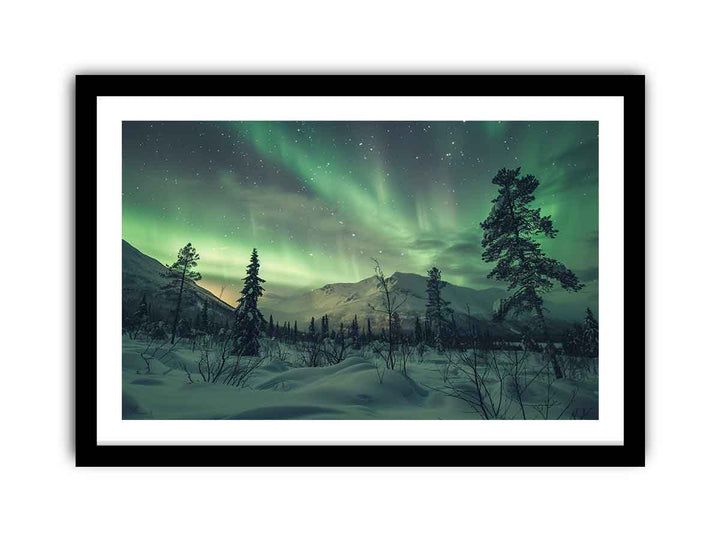 Northern Lights  Art framed Print