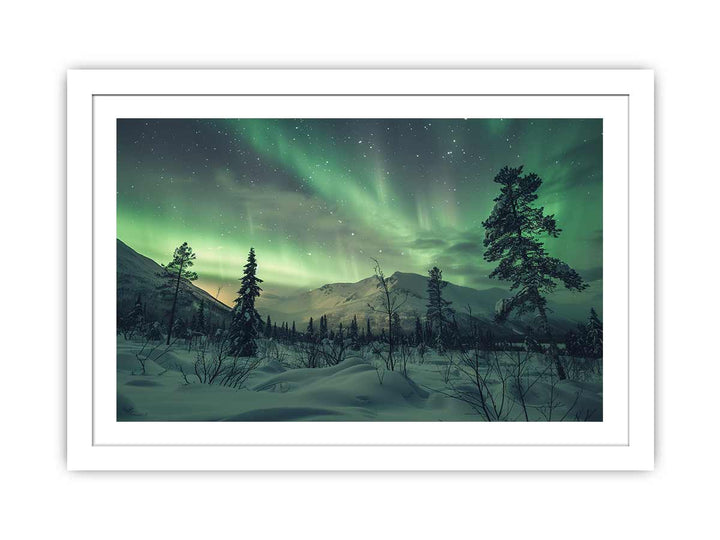 Northern Lights  Art framed Print