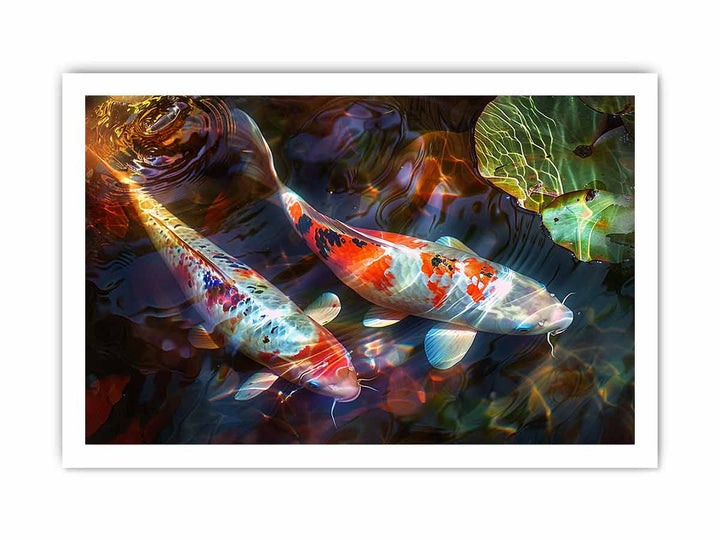 Koi Fish Art  framed Print