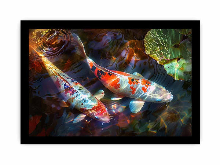 Koi Fish Art  framed Print