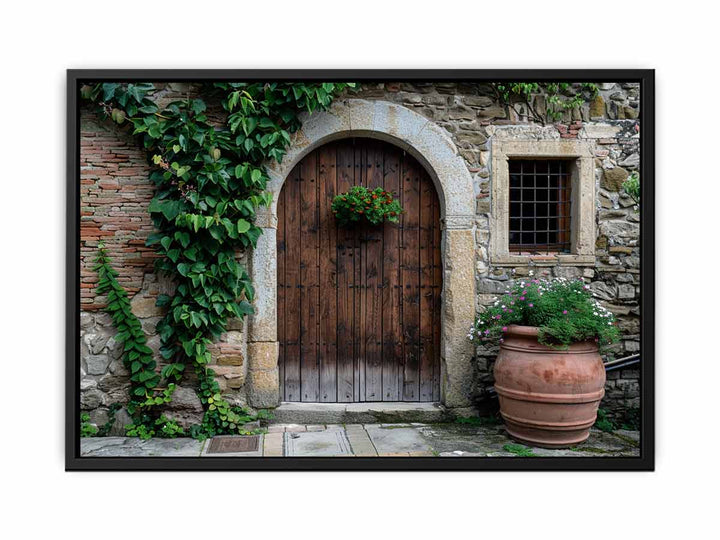 Vintage Door Art canvas Print