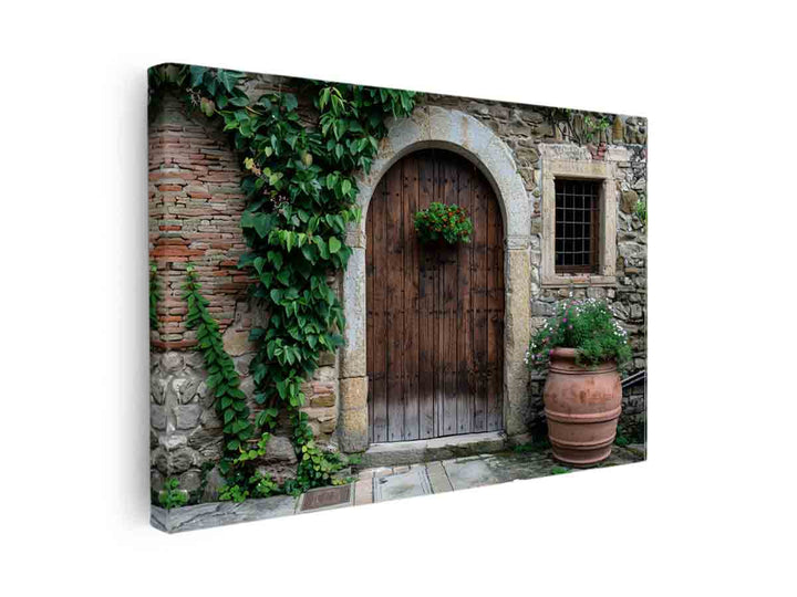 Vintage Door Art canvas Print