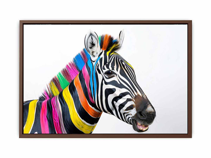 Colorful Zebra Painting