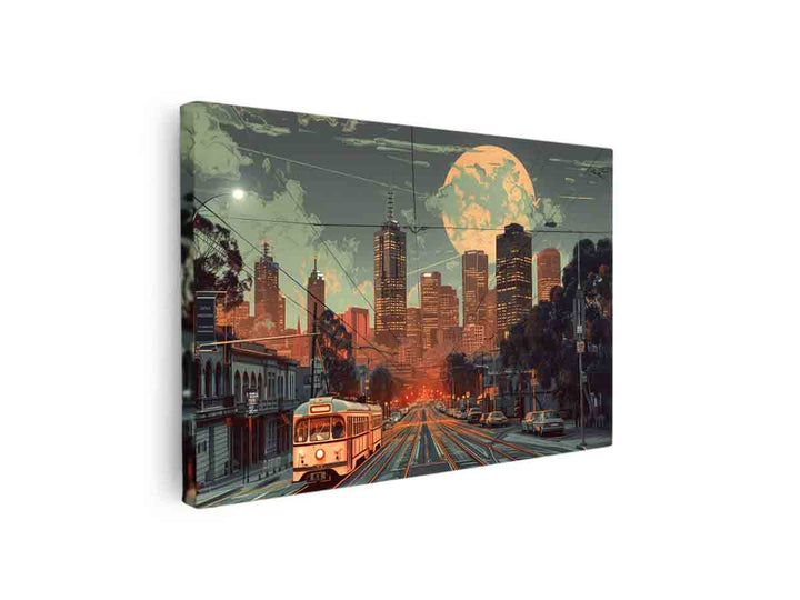 Melbourne Art print canvas Print