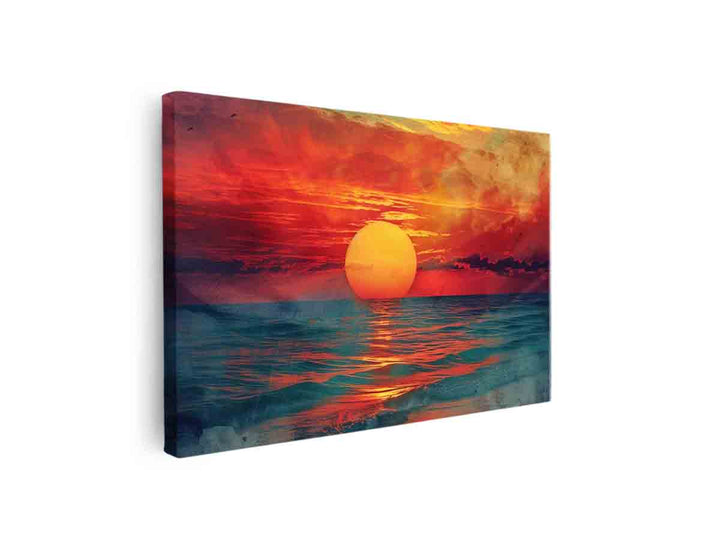 Sunset Art canvas Print