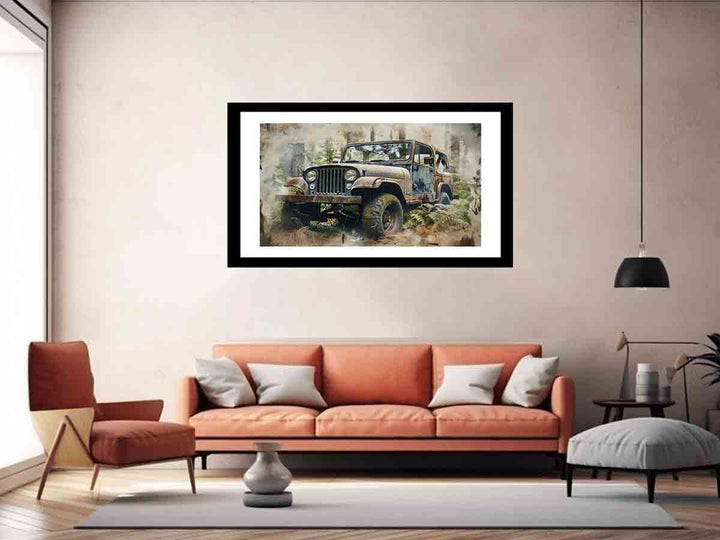 Jeep Painting Art Print