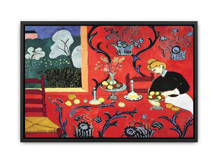 The Dessert: Harmony in Red  by Henri Matisse  Painting