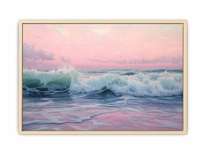 Pink Sea Painting Framed Print