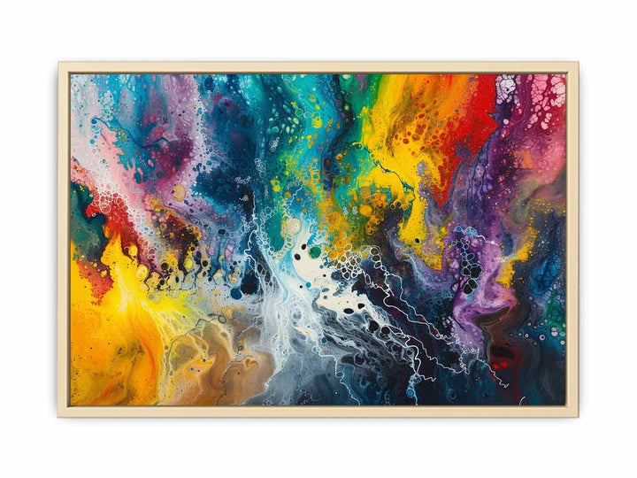 Abstract Waves Art Framed Print