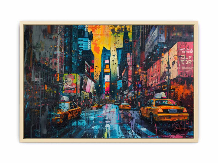 New York Artwork Framed Print