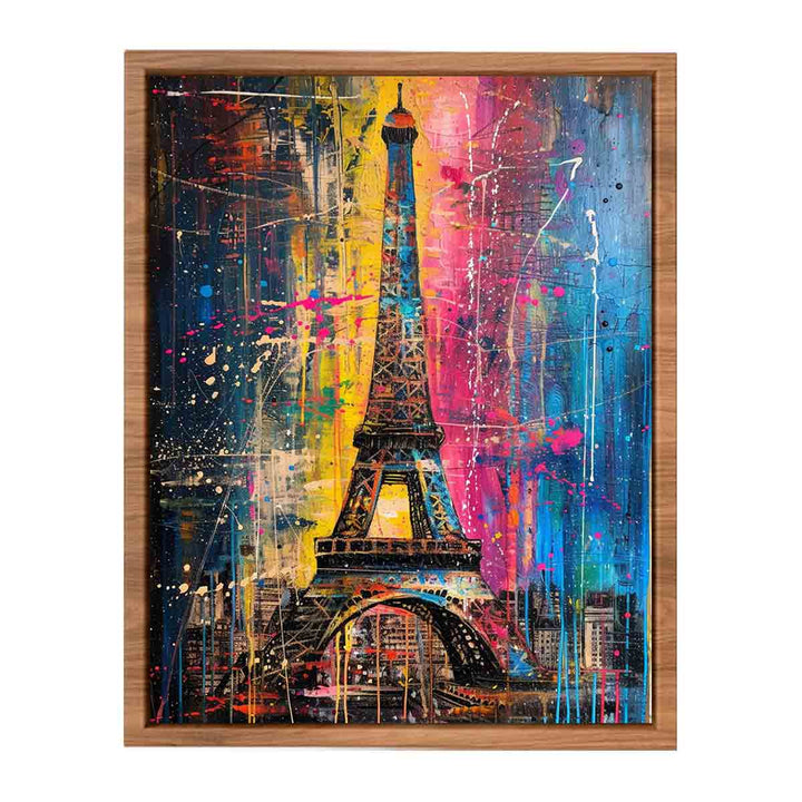 Eiffel Tower Abstract  Art  Painting