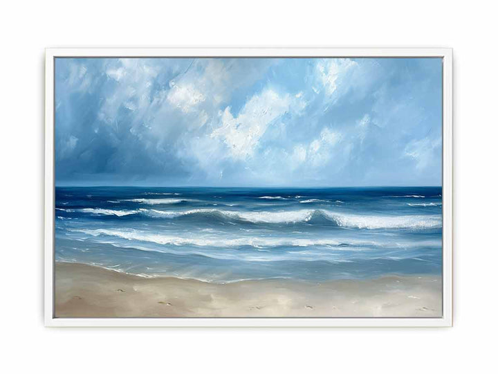 Beach Serene Painting  Canvas Print