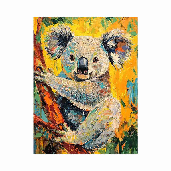 Koala Oil Painting 