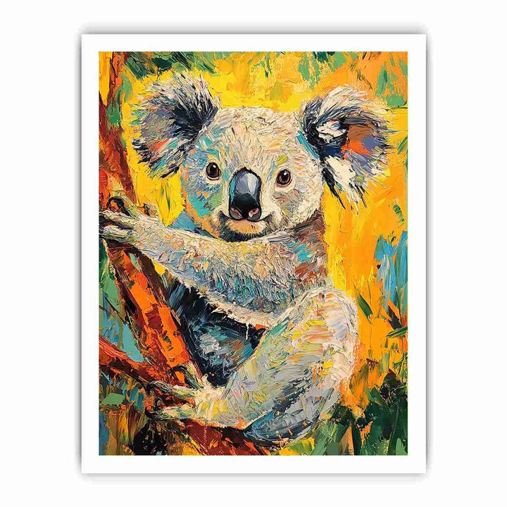 Koala canvas painting