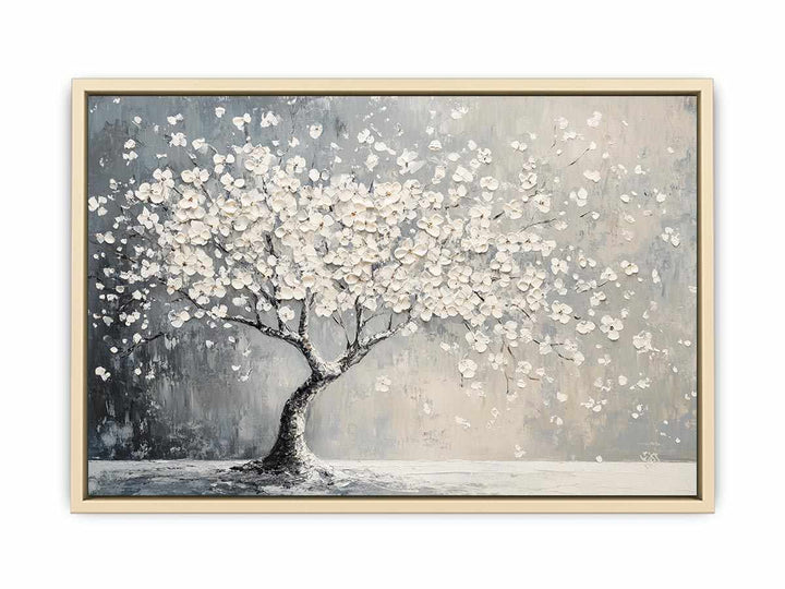 Blooming Tree Canvas Painting 