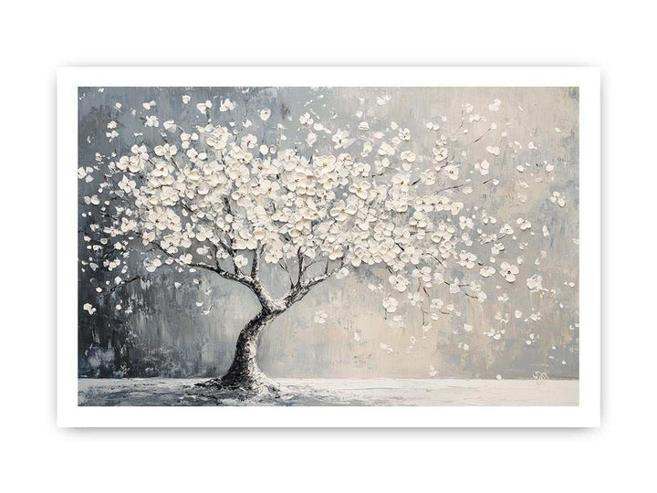 Blooming Tree Canvas Painting 