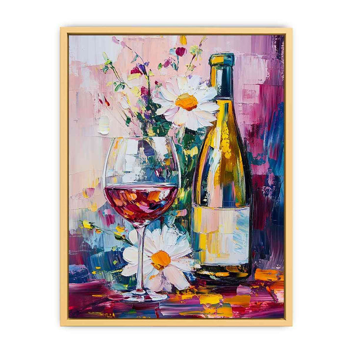 Champagne Canvas Painting 