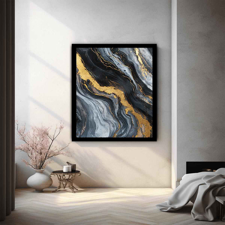 Black Gold Painting 