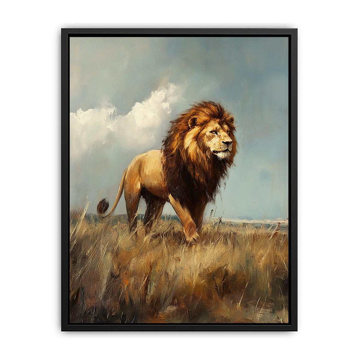 king of The Jungle Canvas Painting 