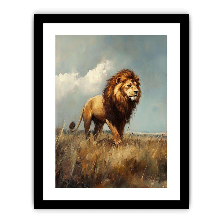 king of The Jungle Canvas Painting 