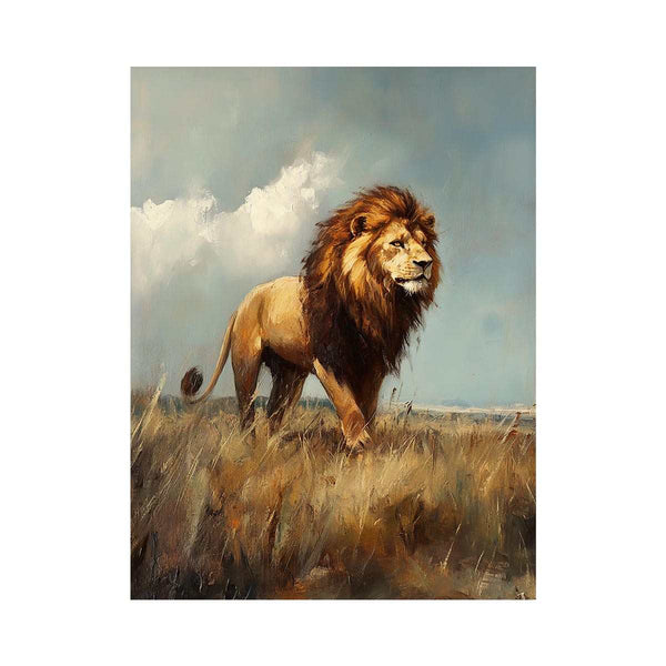 king of The Jungle Oil Painting